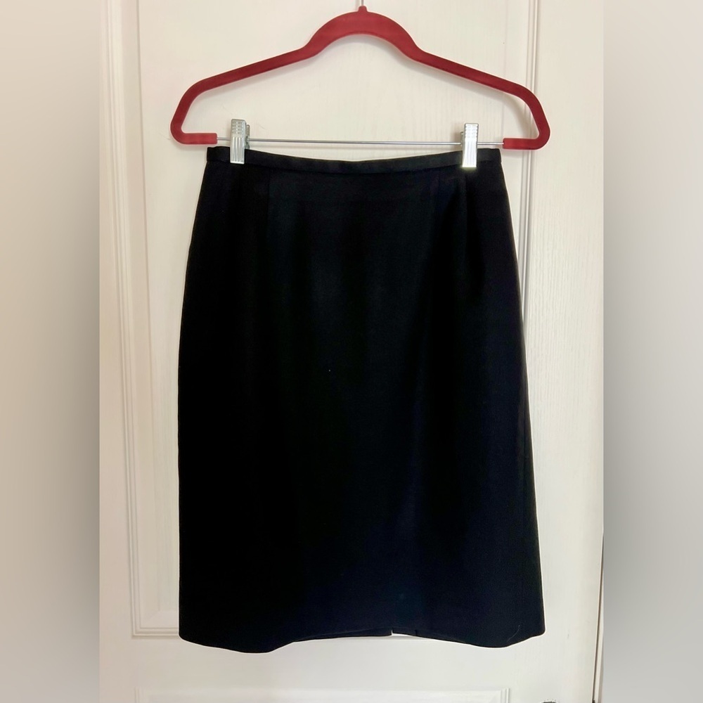 Pendleton Vintage Classic Black Wool Pencil Skirt